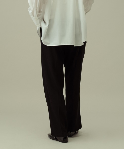 LAKOLE（ラコレ）の「【セレモニー／卒入式にも】＜多機能素材＞ダブルクロスタックパンツ / 642687（スラックス・レディース・モカ/アイボリー/ブラック・LARGE/MEDIUM）」の15枚目の写真