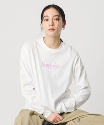 Samplee（サンプリー）の「【別注】＜Samplee＞プリント ロングスリーブTシャツ（Tシャツ/カットソー）」