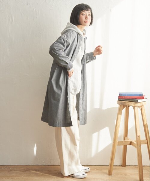 LBC(エルビーシー)の「コットンMIX 3WAYタックワンピース(ワンピース・レディース・ブラック/ブルー/ブラウン・L/M)」の15枚目の写真