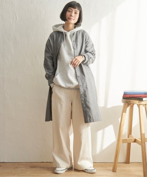LBC(エルビーシー)の「コットンMIX 3WAYタックワンピース(ワンピース・レディース・ブラック/ブルー/ブラウン・L/M)」の4枚目の写真