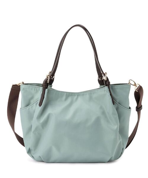 Reflect（リフレクト）の「【3WAY／しっかり収納／インナーバッグ入り／ショルダー付き】ナイロンバッグ（ショルダーバッグ・レディース・ネイビー/ブラウン系その他/サックスブルー・00）」の8枚目の写真