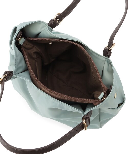 Reflect（リフレクト）の「【3WAY／しっかり収納／インナーバッグ入り／ショルダー付き】ナイロンバッグ（ショルダーバッグ・レディース・ネイビー/ブラウン系その他/サックスブルー・00）」の9枚目の写真