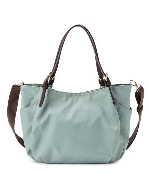 Reflect（リフレクト）の「【3WAY／しっかり収納／インナーバッグ入り／ショルダー付き】ナイロンバッグ（ショルダーバッグ・レディース・ネイビー/ブラウン系その他/サックスブルー・00）」の11枚目の写真