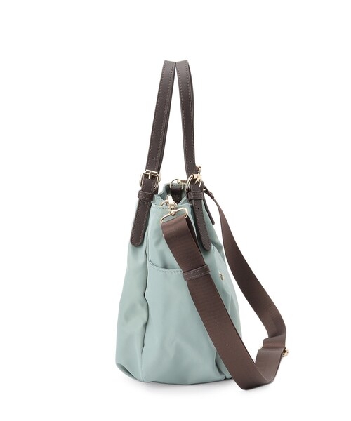 Reflect（リフレクト）の「【3WAY／しっかり収納／インナーバッグ入り／ショルダー付き】ナイロンバッグ（ショルダーバッグ・レディース・ネイビー/ブラウン系その他/サックスブルー・00）」の12枚目の写真