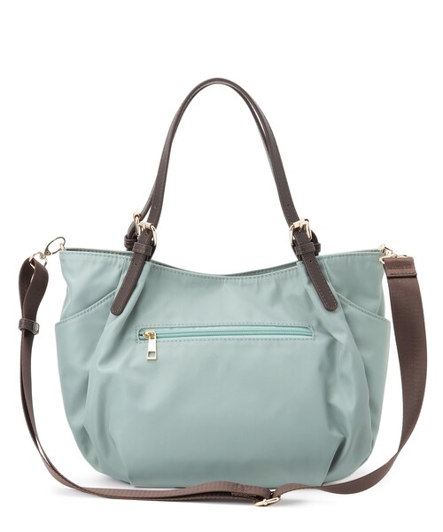 Reflect（リフレクト）の「【3WAY／しっかり収納／インナーバッグ入り／ショルダー付き】ナイロンバッグ（ショルダーバッグ・レディース・ネイビー/ブラウン系その他/サックスブルー・00）」の13枚目の写真