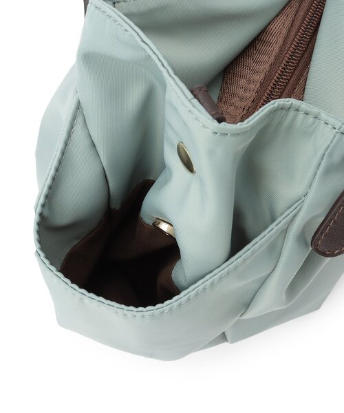 Reflect（リフレクト）の「【3WAY／しっかり収納／インナーバッグ入り／ショルダー付き】ナイロンバッグ（ショルダーバッグ・レディース・ネイビー/ブラウン系その他/サックスブルー・00）」の19枚目の写真