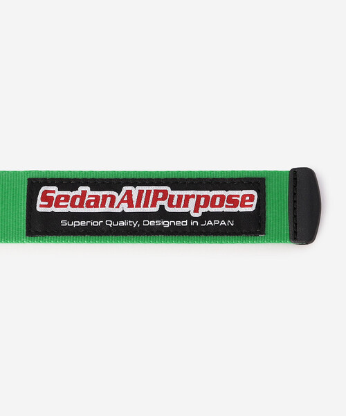 SEDAN ALL-PURPOSE（セダンオールパーパス）の「SEDAN ALL-PURPOSE | ナイロン スケートロゴウェブベルト MEN（ベルト・メンズ・ブラック/イエロー/グリーン・ONE）」の8枚目の写真