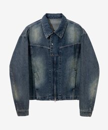 SECONDMONO（セカンドモノローグ）の「プラケット2-WAYコントラストウォッシングデニムジャケット[BLUE]_SEJK014BLUE（デニムジャケット）」