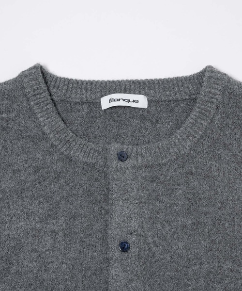 Elanque(エランク)の「short length knit vest / ショート丈ニットベスト(ニット/セーター・メンズ・チャコールグレー/ブルー系その他・MEDIUM/LARGE)」の14枚目の写真