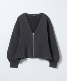 JEANASIS | ペプラムZIP Vカーディガン/650175(カーディガン/ボレロ)