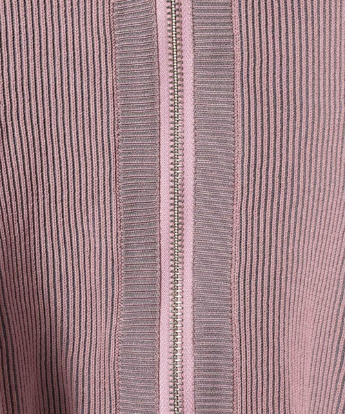 JEANASIS（ジーナシス）の「ペプラムZIP Vカーディガン/650175（カーディガン/ボレロ・レディース・ピンク系その他/グレー系その他/ブラック系/ホワイト系その他・FREE）」の14枚目の写真