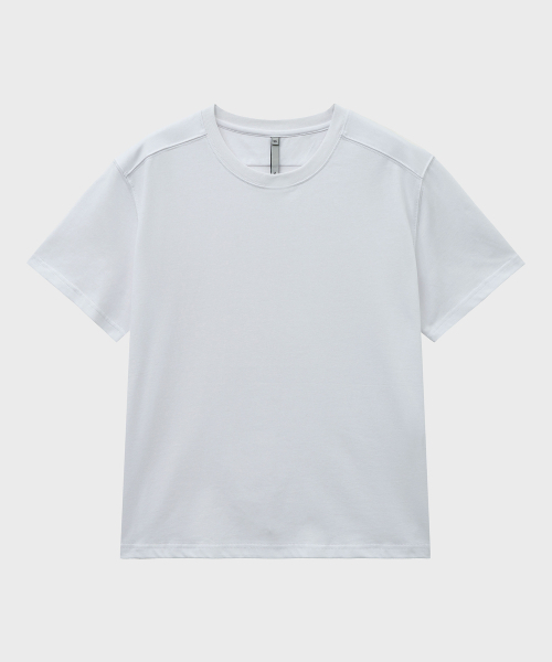 NOIRER(ノイア)の「ヘビーコットンクロップTシャツ(ホワイト)(Tシャツ/カットソー・メンズ・その他・48/50/52)」の2枚目の写真