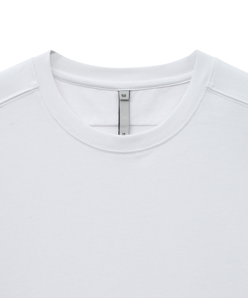 NOIRER(ノイア)の「ヘビーコットンクロップTシャツ(ホワイト)(Tシャツ/カットソー・メンズ・その他・48/50/52)」の4枚目の写真