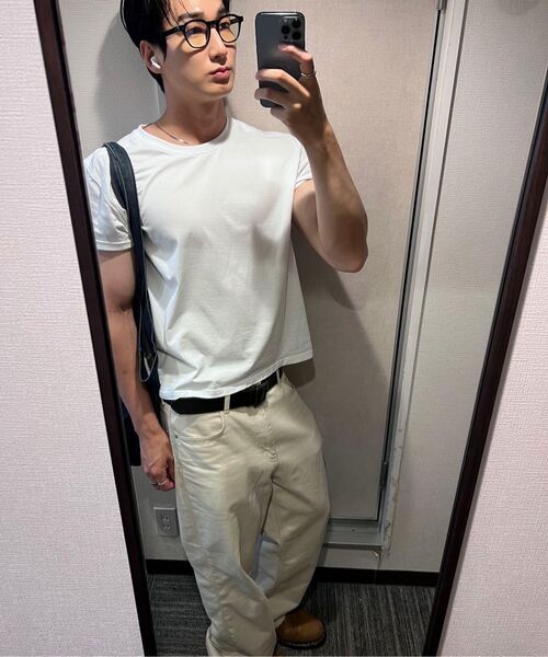 NOIRER(ノイア)の「ヘビーコットンクロップTシャツ(ホワイト)(Tシャツ/カットソー・メンズ・その他・48/50/52)」の9枚目の写真