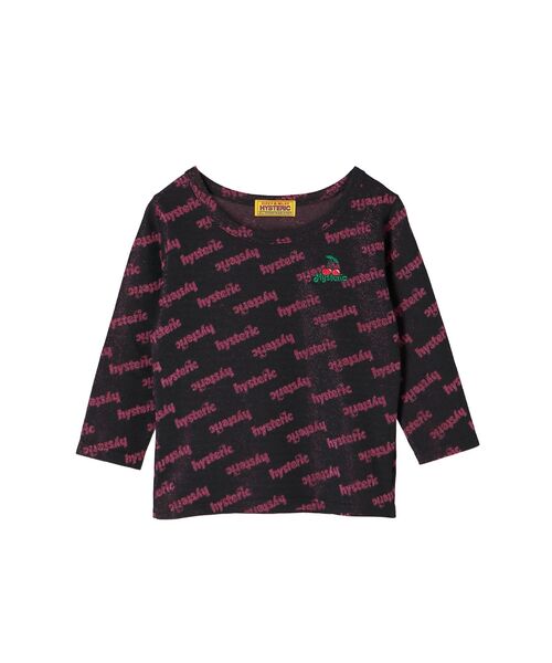 HYSTERIC GLAMOUR（ヒステリックグラマー）の「CHEERY刺繍 七分袖Tシャツ（Tシャツ/カットソー・レディース・ピンク系その他/ブラック系その他/ブルー系その他・FREE）」の2枚目の写真