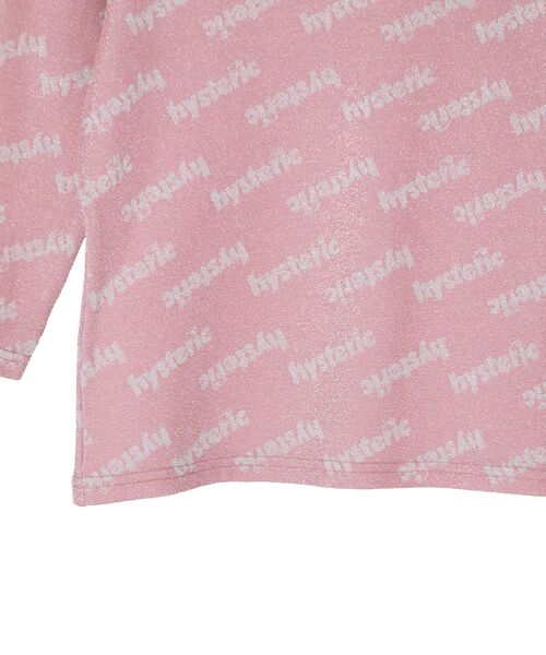 HYSTERIC GLAMOUR（ヒステリックグラマー）の「CHEERY刺繍 七分袖Tシャツ（Tシャツ/カットソー・レディース・ピンク系その他/ブラック系その他/ブルー系その他・FREE）」の6枚目の写真