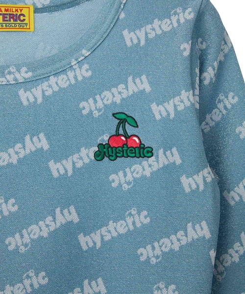 HYSTERIC GLAMOUR（ヒステリックグラマー）の「CHEERY刺繍 七分袖Tシャツ（Tシャツ/カットソー・レディース・ピンク系その他/ブラック系その他/ブルー系その他・FREE）」の12枚目の写真