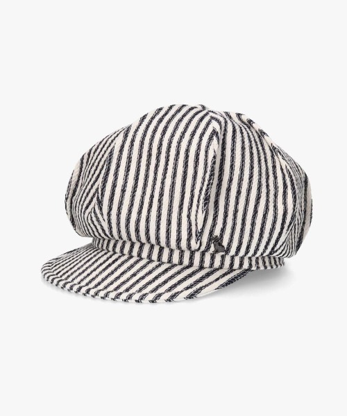 arth（アース）の「arth  Loose Denim Tuck Cas / アース（キャスケット・メンズ・ストライプ/ネイビー・60cm/58cm）」の2枚目の写真