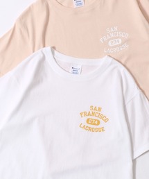 Champion/チャンピオン コットンUSA カレッジロゴプリント ワンポイント刺繍 半袖Tシャツ/レディース