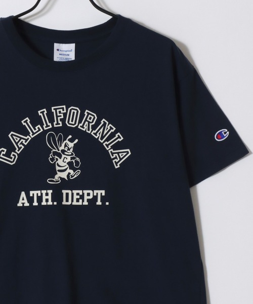Champion(チャンピオン)の「Champion/チャンピオン コットンUSA カレッジロゴプリント ワンポイント刺繍 半袖Tシャツ/レディース(Tシャツ/カットソー・レディース・グレー/ネイビー/オートミール/ホワイト系その他/グリーン/ホワイト/ブルー系その他/オレンジ・L/M)」の14枚目の写真