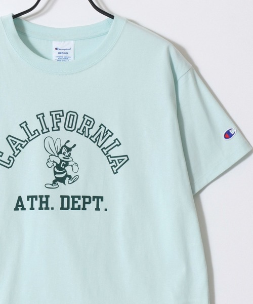 Champion(チャンピオン)の「Champion/チャンピオン コットンUSA カレッジロゴプリント ワンポイント刺繍 半袖Tシャツ/レディース(Tシャツ/カットソー・レディース・グレー/ネイビー/オートミール/ホワイト系その他/グリーン/ホワイト/ブルー系その他/オレンジ・L/M)」の13枚目の写真