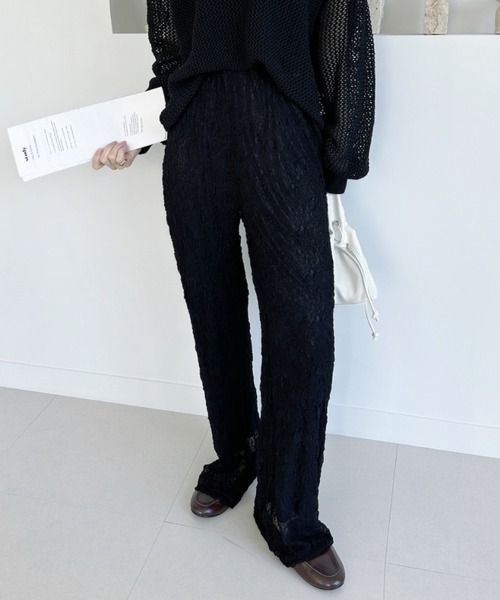 Ada.(エイダ)の「クラシカル レース パンツ(その他パンツ・レディース・ブラック/オフホワイト・FREE)」の5枚目の写真