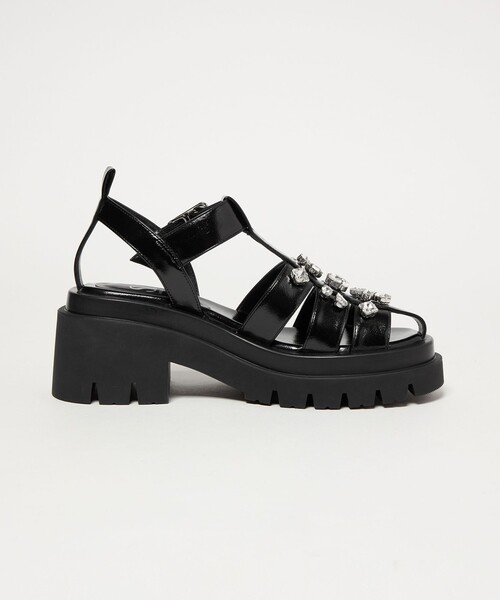 SY UNITED ARROWS(シーユナイテッドアローズ)の「<SY> ビジューグルカ サンダル75↑(サンダル・レディース・その他1/ブラック/オフホワイト・25.5cm/24.5cm/23.5cm/22.5cm)」の6枚目の写真