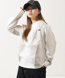 スプレー加工 ブロッキング ロングスリーブ Tシャツ / Spray-processed Blocking Long-Sleeve T-Shirt