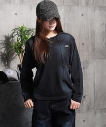 スプレー加工 ブロッキング ロングスリーブ Tシャツ / Spray-processed Blocking Long-Sleeve T-Shirt