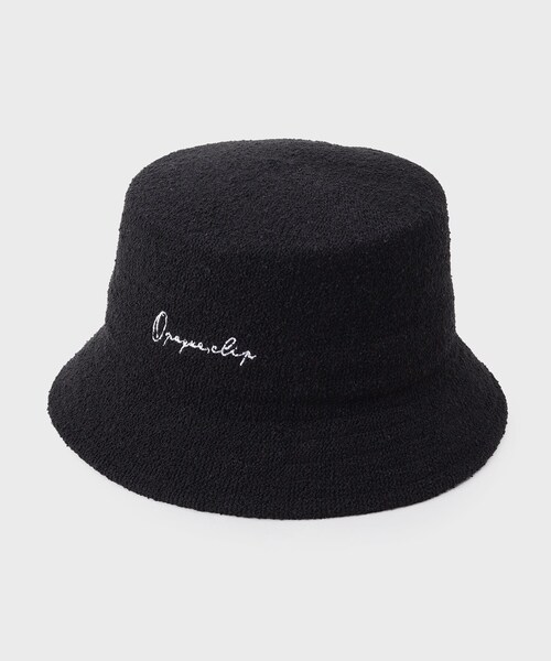 OPAQUE.CLIP(オペークドットクリップ)の「刺繍入りパイル調バケットハット(ハット・レディース・アイボリー/ブラック・00)」の2枚目の写真
