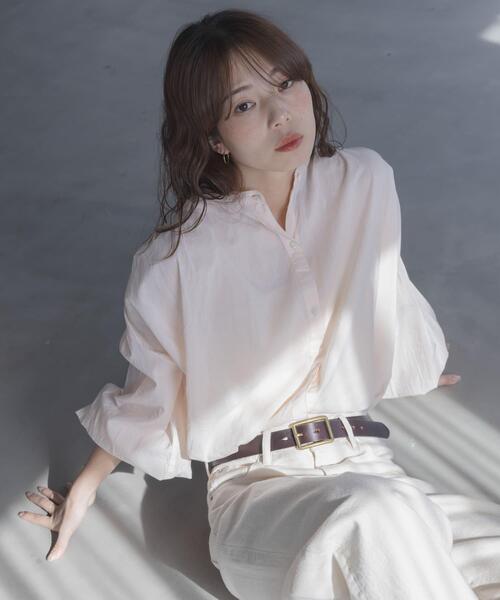 URBAN RESEARCH Sonny Label（アーバンリサーチサニーレーベル）の「エアリーコットンタックボリュームブラウス（シャツ/ブラウス・レディース・ミント/ピンク/オフホワイト・FREE）」の3枚目の写真