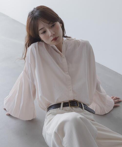 URBAN RESEARCH Sonny Label（アーバンリサーチサニーレーベル）の「エアリーコットンタックボリュームブラウス（シャツ/ブラウス・レディース・ミント/ピンク/オフホワイト・FREE）」の4枚目の写真