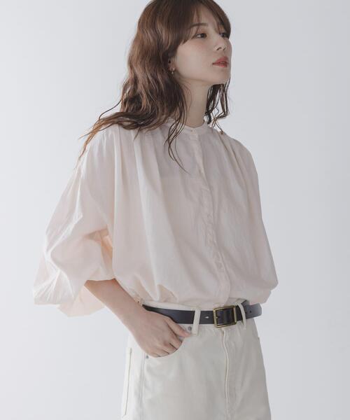 URBAN RESEARCH Sonny Label（アーバンリサーチサニーレーベル）の「エアリーコットンタックボリュームブラウス（シャツ/ブラウス・レディース・ミント/ピンク/オフホワイト・FREE）」の7枚目の写真