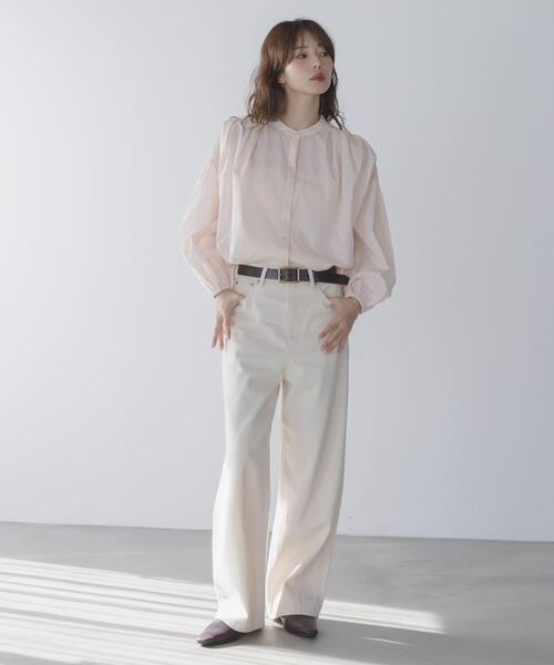 URBAN RESEARCH Sonny Label（アーバンリサーチサニーレーベル）の「エアリーコットンタックボリュームブラウス（シャツ/ブラウス・レディース・ミント/ピンク/オフホワイト・FREE）」の9枚目の写真