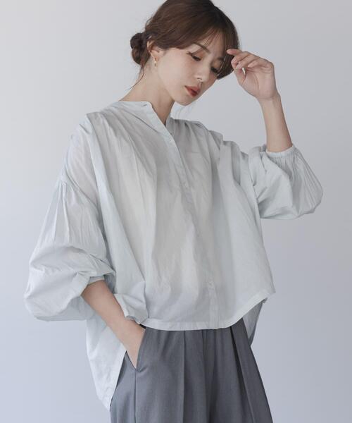 URBAN RESEARCH Sonny Label（アーバンリサーチサニーレーベル）の「エアリーコットンタックボリュームブラウス（シャツ/ブラウス・レディース・ミント/ピンク/オフホワイト・FREE）」の19枚目の写真