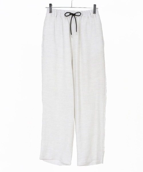 CAMBIO(カンビオ)の「mp14683-Crepe Wide Straight Pants ワイドストレートパンツ (CAM26SS-021)(その他パンツ・メンズ・ブラック/ホワイト/チャコール・L/M/S)」の22枚目の写真