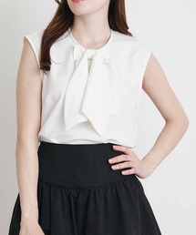 PICCIN | ダブルリボンノースリーブブラウス(シャツ/ブラウス)