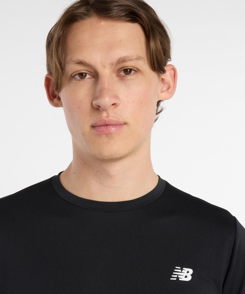 NEW BALANCE(ニューバランス)の「ニューバランス New Balance スポーツリニアTシャツ(Tシャツ/カットソー・メンズ・ホワイト/ブラック・S/M/L/LL/3L)」の8枚目の写真