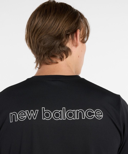 NEW BALANCE(ニューバランス)の「ニューバランス New Balance スポーツリニアTシャツ(Tシャツ/カットソー・メンズ・ホワイト/ブラック・S/M/L/LL/3L)」の7枚目の写真