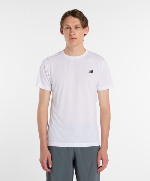 NEW BALANCE(ニューバランス)の「ニューバランス New Balance スポーツリニアTシャツ(Tシャツ/カットソー・メンズ・ホワイト/ブラック・S/M/L/LL/3L)」の18枚目の写真