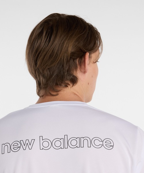 NEW BALANCE(ニューバランス)の「ニューバランス New Balance スポーツリニアTシャツ(Tシャツ/カットソー・メンズ・ホワイト/ブラック・S/M/L/LL/3L)」の15枚目の写真