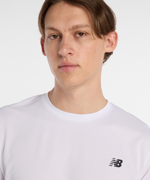 NEW BALANCE(ニューバランス)の「ニューバランス New Balance スポーツリニアTシャツ(Tシャツ/カットソー・メンズ・ホワイト/ブラック・S/M/L/LL/3L)」の16枚目の写真