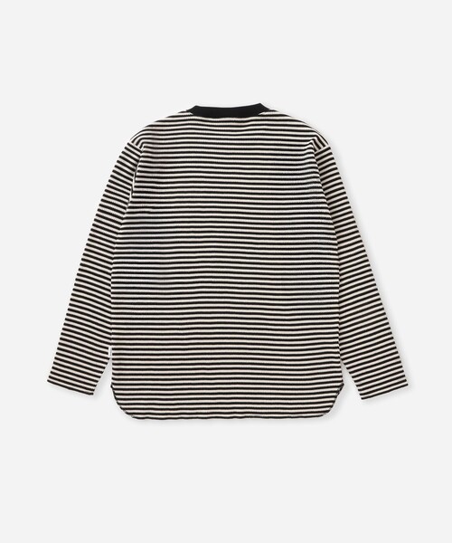 Saturdays NYC（サタデーズ ニューヨークシティ ）の「Robert P. Miller x Saturdays NYC CVC BD LS（Tシャツ/カットソー・メンズ・ワイン/チャコールグレー/ホワイト・L/XL/M）」の6枚目の写真