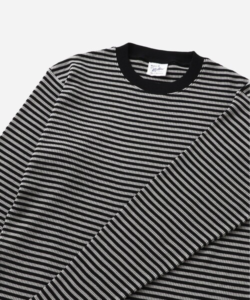 Saturdays NYC（サタデーズ ニューヨークシティ ）の「Robert P. Miller x Saturdays NYC CVC BD LS（Tシャツ/カットソー・メンズ・ワイン/チャコールグレー/ホワイト・L/XL/M）」の7枚目の写真