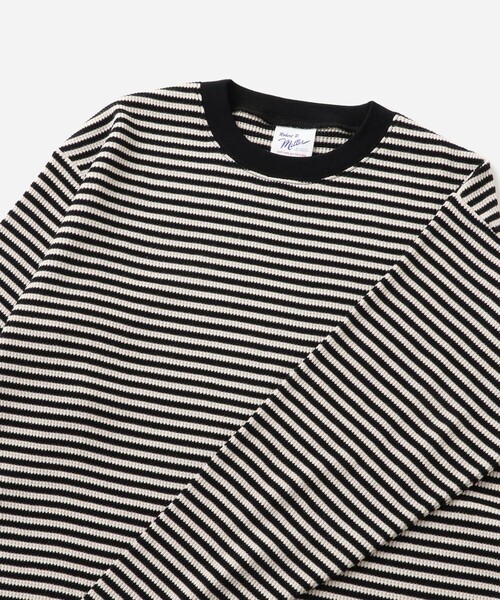 Saturdays NYC（サタデーズ ニューヨークシティ ）の「Robert P. Miller x Saturdays NYC CVC BD LS（Tシャツ/カットソー・メンズ・ワイン/チャコールグレー/ホワイト・L/XL/M）」の8枚目の写真