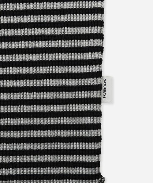 Saturdays NYC（サタデーズ ニューヨークシティ ）の「Robert P. Miller x Saturdays NYC CVC BD LS（Tシャツ/カットソー・メンズ・ワイン/チャコールグレー/ホワイト・L/XL/M）」の10枚目の写真