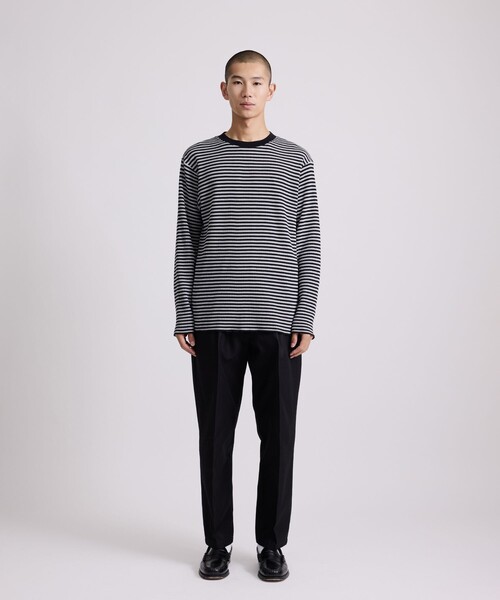 Saturdays NYC（サタデーズ ニューヨークシティ ）の「Robert P. Miller x Saturdays NYC CVC BD LS（Tシャツ/カットソー・メンズ・ワイン/チャコールグレー/ホワイト・L/XL/M）」の16枚目の写真