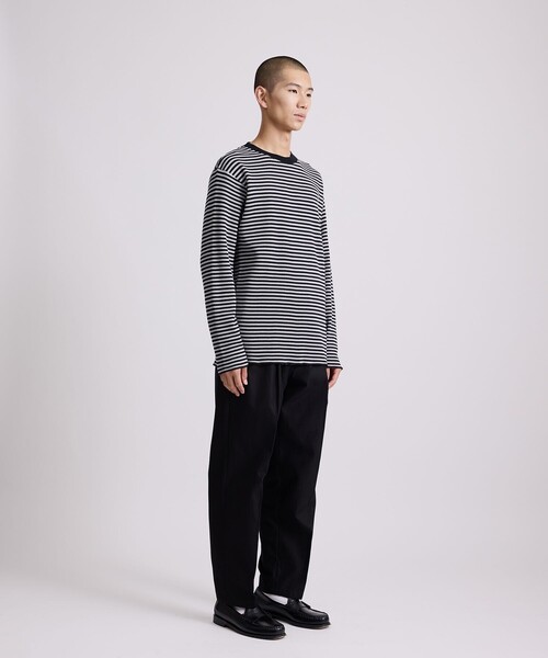 Saturdays NYC（サタデーズ ニューヨークシティ ）の「Robert P. Miller x Saturdays NYC CVC BD LS（Tシャツ/カットソー・メンズ・ワイン/チャコールグレー/ホワイト・L/XL/M）」の17枚目の写真