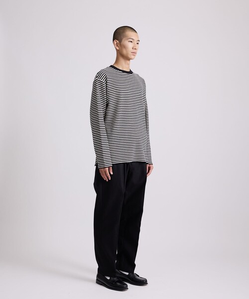 Saturdays NYC（サタデーズ ニューヨークシティ ）の「Robert P. Miller x Saturdays NYC CVC BD LS（Tシャツ/カットソー・メンズ・ワイン/チャコールグレー/ホワイト・L/XL/M）」の20枚目の写真