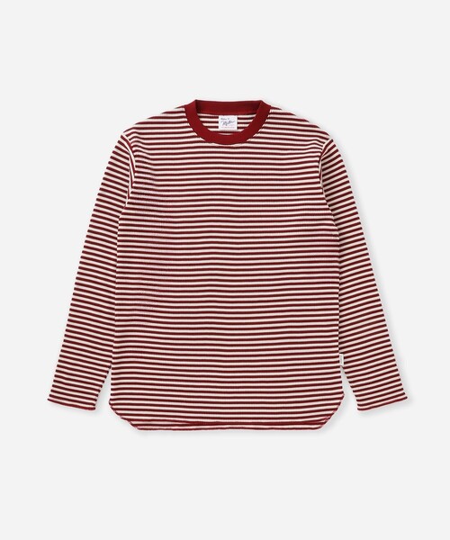 Saturdays NYC（サタデーズ ニューヨークシティ ）の「Robert P. Miller x Saturdays NYC CVC BD LS（Tシャツ/カットソー・メンズ・ワイン/チャコールグレー/ホワイト・L/XL/M）」の5枚目の写真